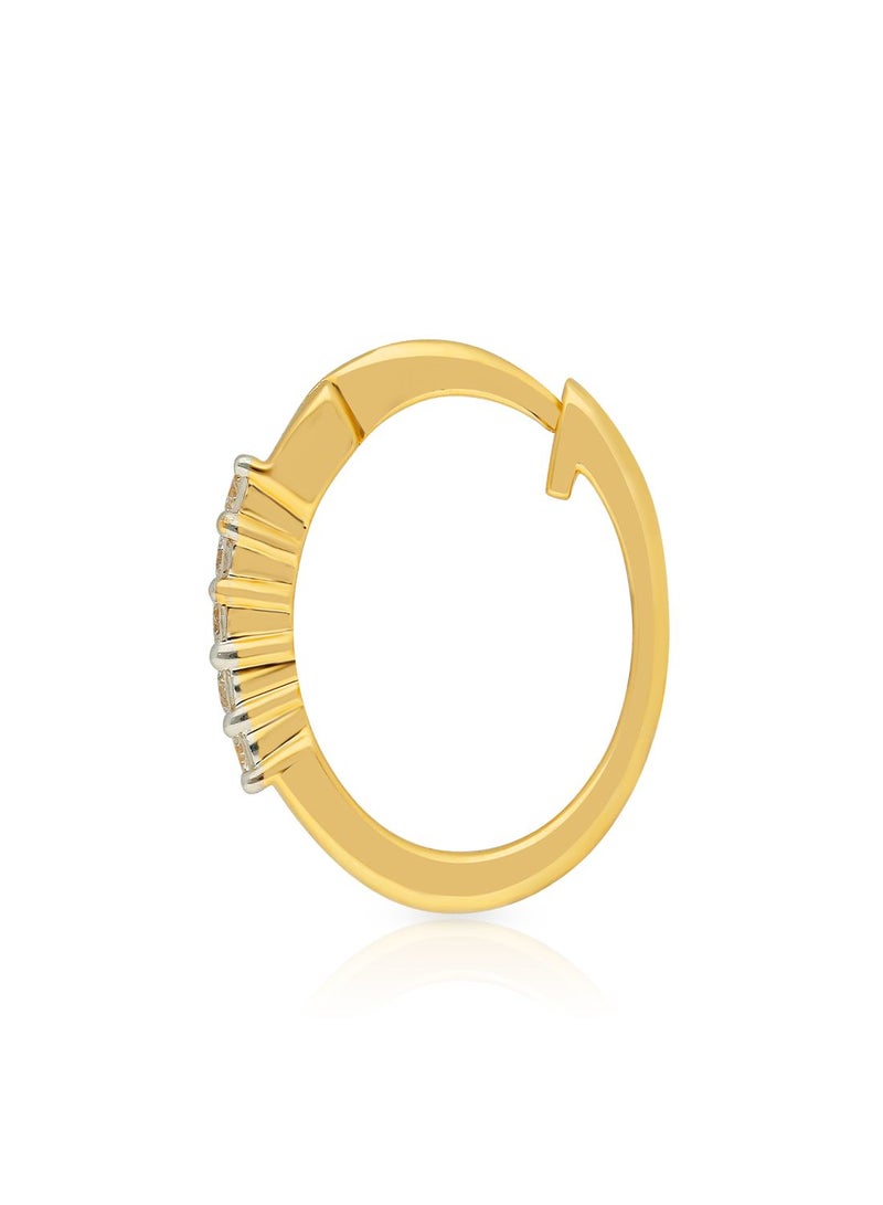 Malabar Gold and Diamonds 18 Karat 750 Purity Mine Diamond Nose Ring for Womens MNGNNP0329 - Image 3