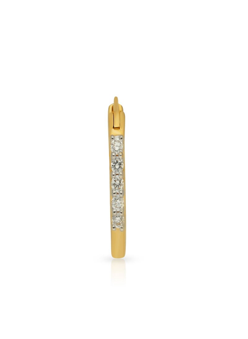 Malabar Gold and Diamonds 18 Karat 750 Purity Mine Diamond Nose Ring for Womens MNGNNP0329 - Image 2