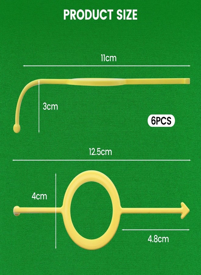 KCMOSGI 6 Pcs Precision Pool Shot Aiming Aid, Billiards Aiming Aid, Cue Shot Aiming Aid for 2-1/4" Balls, Improve Your Pool Skills, Perfect for Beginners & Intermediate Players（White/Yellow/Black） - Image 2