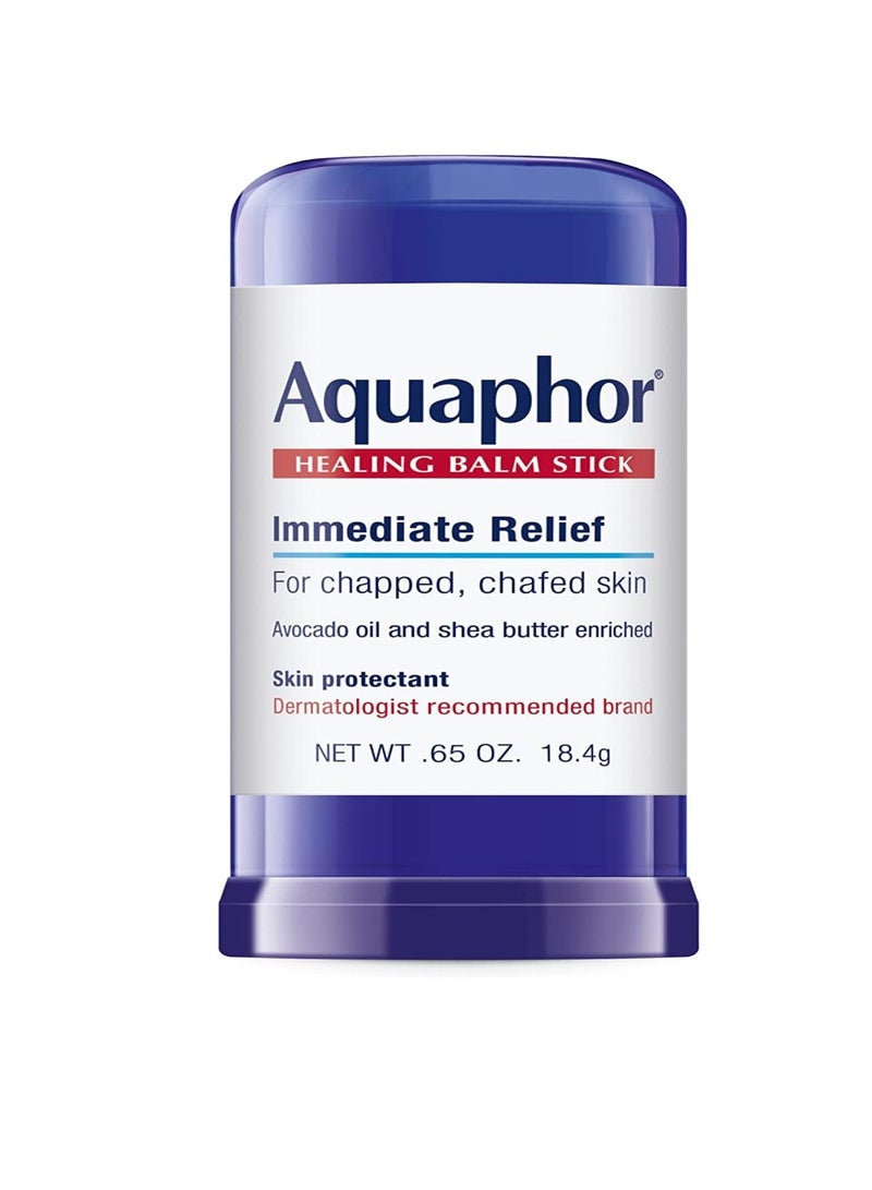 Aquaphor Healing Balm Stick Skin Protectant with Avocado Oil and Shea Butter  0.65 Oz Stick
