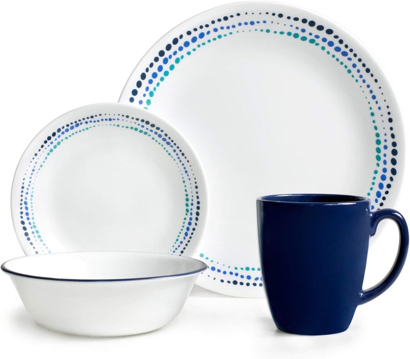 Corelle Livingware Ocean Blues 16-pc Dinnerware Set - Image 1