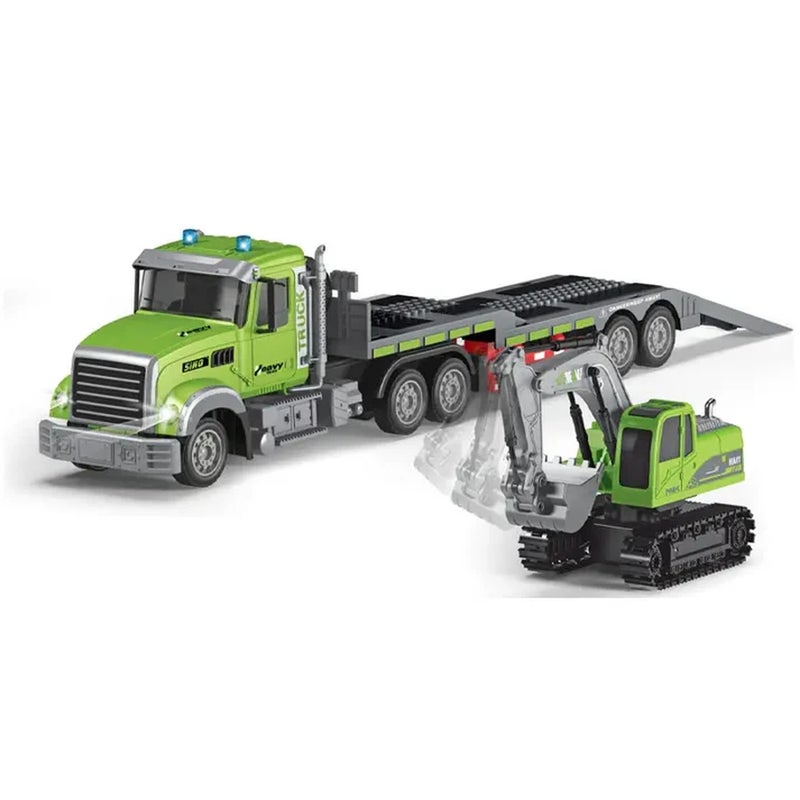 Semi Traction Transport Excavator Set 1/12 - QH9010 - Image 3
