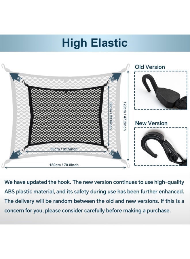jaexest شاحنة سرير الشحنة شبكة المنظم - المظروف المرنة أسلوب الجذع الخلفي شبكة الشحنة مع ABS Hooks لشاحنة البيك اب، سيارات الرباعية الدقيقة، واكسسوارات السيارات - Image 3