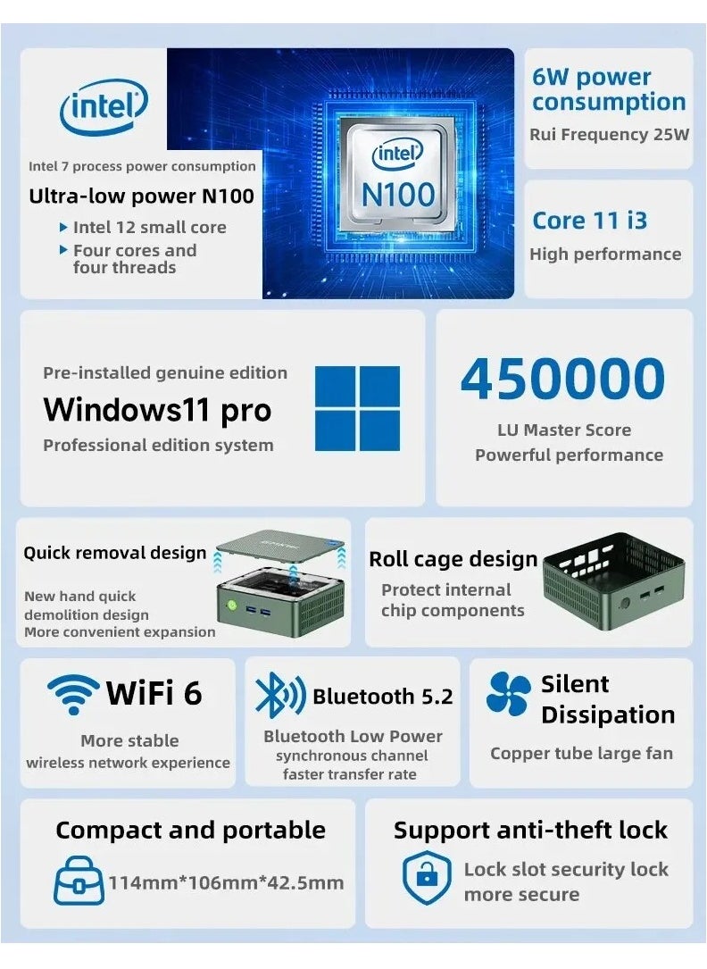 GMKTec G3N100 Mini Computer Host Office Game AMD Mini Electric Host MINI PC - pzsku/Z0BBDAFDD25485D924E0DZ/45/_/1714504259/903f1126-650b-4cbe-89eb-34fcfedebb57