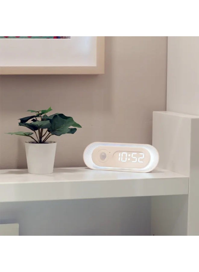 Dimmable Motion Activated Bed Light LED with Human Body Sensor, Time Display, and Night Light Function for Bedside Illumination, Convenient and Energy-Efficient Lighting Solution.  - Image 5