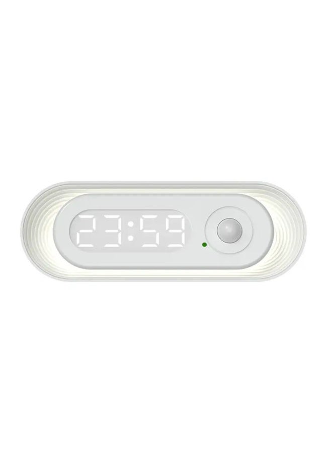 Dimmable Motion Activated Bed Light LED with Human Body Sensor, Time Display, and Night Light Function for Bedside Illumination, Convenient and Energy-Efficient Lighting Solution.  - Image 1