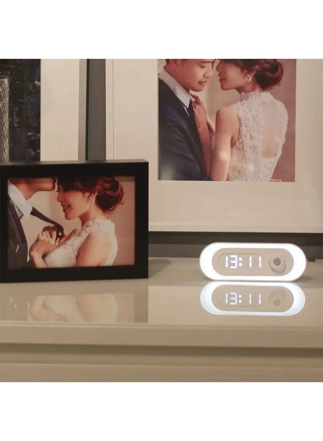 Dimmable Motion Activated Bed Light LED with Human Body Sensor, Time Display, and Night Light Function for Bedside Illumination, Convenient and Energy-Efficient Lighting Solution.  - Image 4