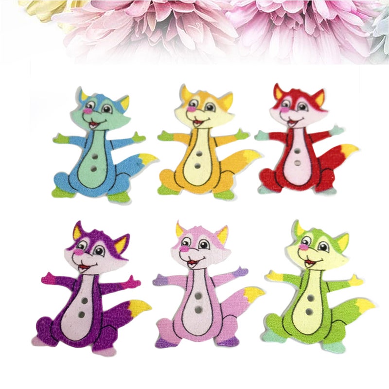 50 Pcs Buttons Colorful Environmental Pattern Printed DIY Snaps (Assorted Color) - Image 3