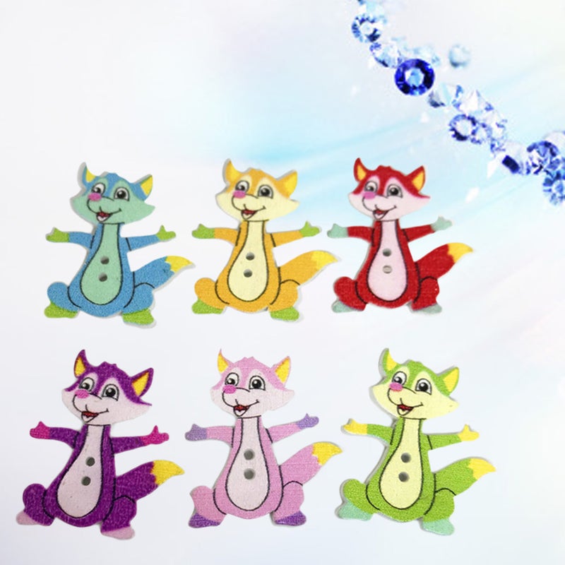 50 Pcs Buttons Colorful Environmental Pattern Printed DIY Snaps (Assorted Color) - Image 1