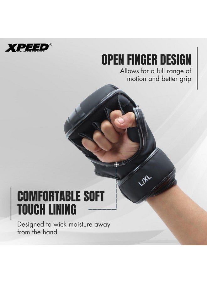Xpeed Premium Matt PU Sparring MMA Gloves || Soft and Comfortable || Mixed Martial Arts Gloves (Pair of 1) (S/M) - Image 5