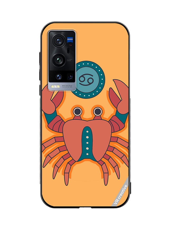 VR CREATIVE Protective Case Cover For Vivo X60 Pro Plus Cancer Zodiac Signs Design Multicolour - Image 1