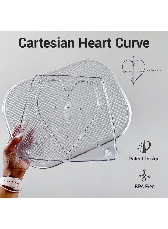 منظم LAMU مستطيل الشكل من قطعتين، مناسب للثلاجة والخزانة والمخزن وطاولة المطبخ ومنظمات الثلاجة والتخزين، شفاف، 15.67 بوصة × 11.7 بوصة - Image 3