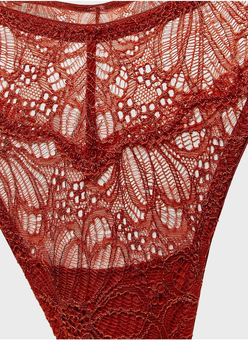 Wolf & Whistle - Ariana Lace Thong - Image 1