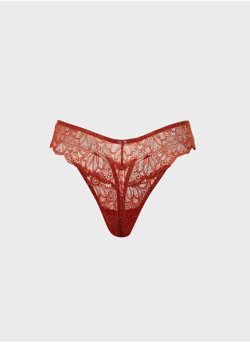 Wolf & Whistle - Ariana Lace Thong - Image 1