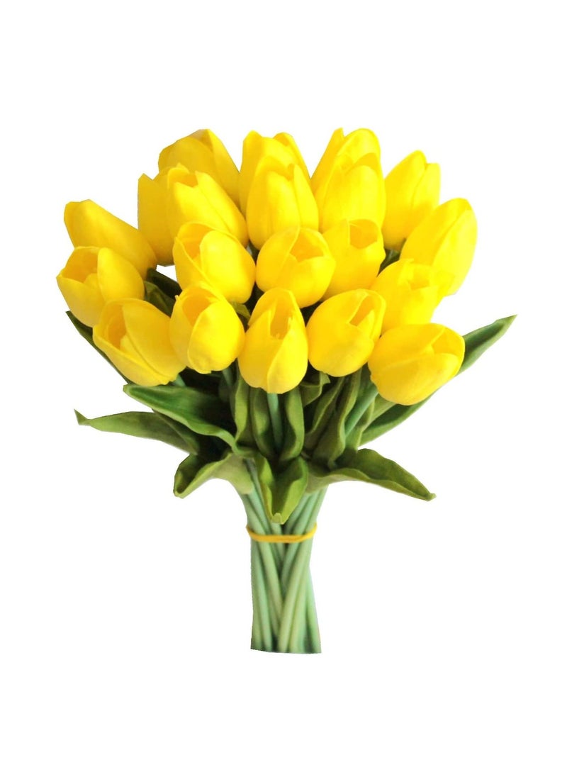 Generic - Artificial Tulips For Multiple Occasions - 10Pcs Yellow For Special Occasions, Wedding, Engagement And Anniversary - Image 1