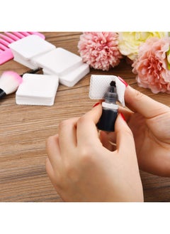 Maitys 1000 Pieces Eyelash Extension Glue Wipes Eyelash Glue Cleaner Non Woven Fabric Glue Wipes Lash Supplies Accessories Tools for Eyelash Extension Glue and Nail Polish Bottle (White)  - Image 5