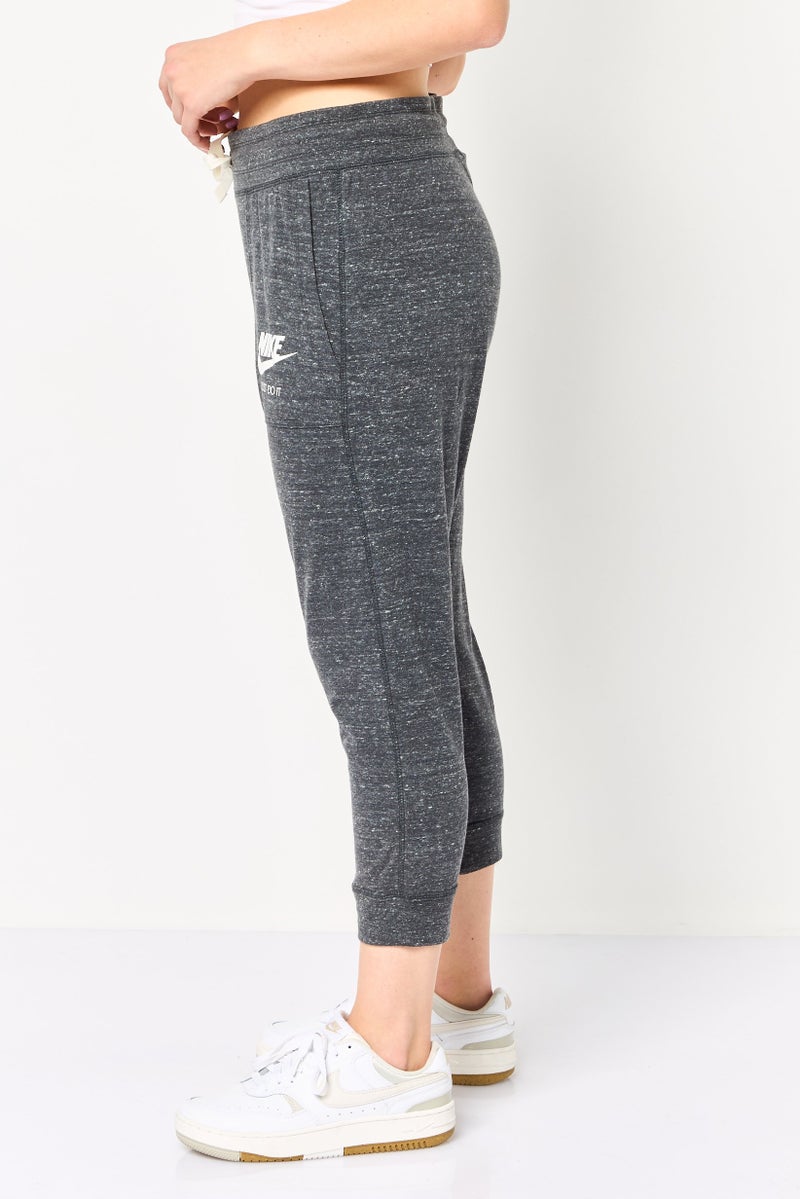 Nike Women Sportswear Fit Gym Vintage Capri, Grey - Image 3