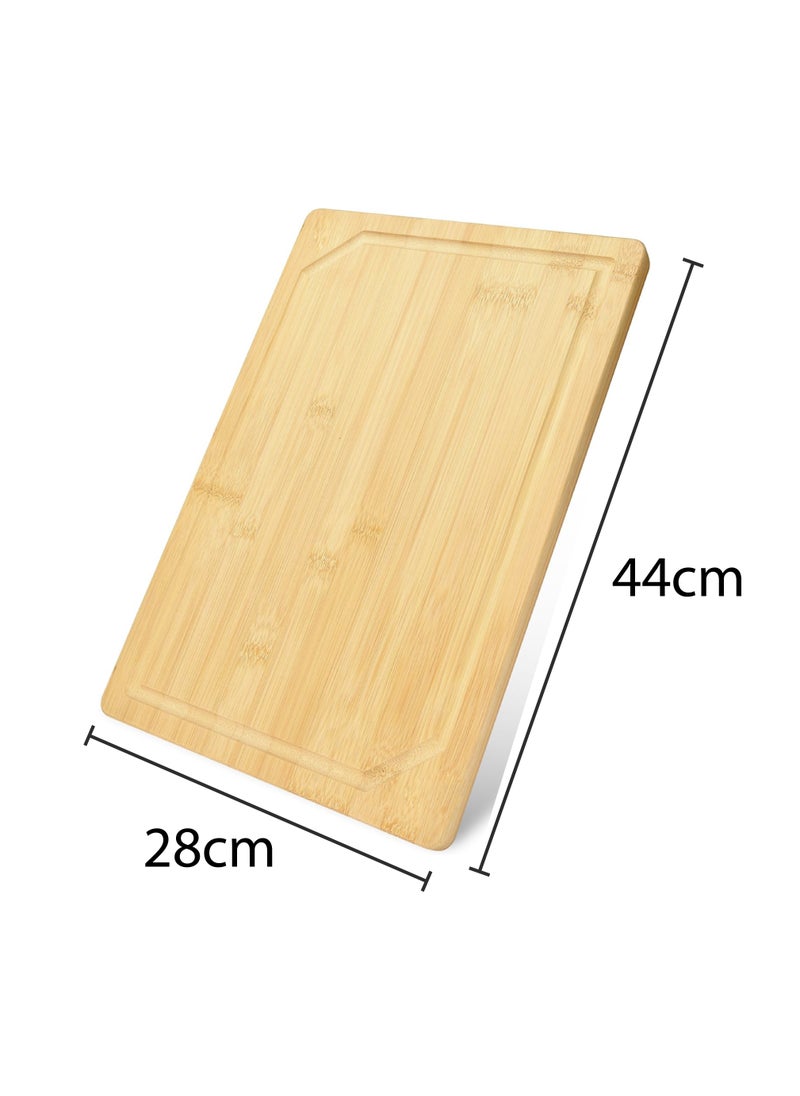 BLACKSTONE - Wooden Cutting Board 3Pcs Set BCW1402 (1 Rectangle + 1 Square + 1 Circle) Best for Meat, Vegetables and Cheese - Image 1