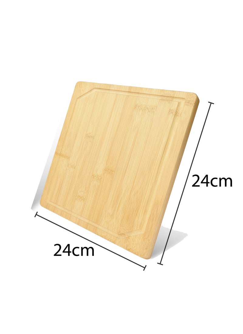 BLACKSTONE - Wooden Cutting Board 3Pcs Set BCW1402 (1 Rectangle + 1 Square + 1 Circle) Best for Meat, Vegetables and Cheese - Image 1