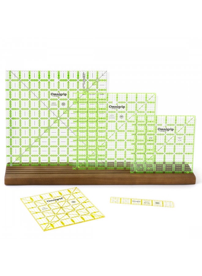 Omnigrid Omnigrid Wooden Ruler Rack, Regular,Brown  - Image 5