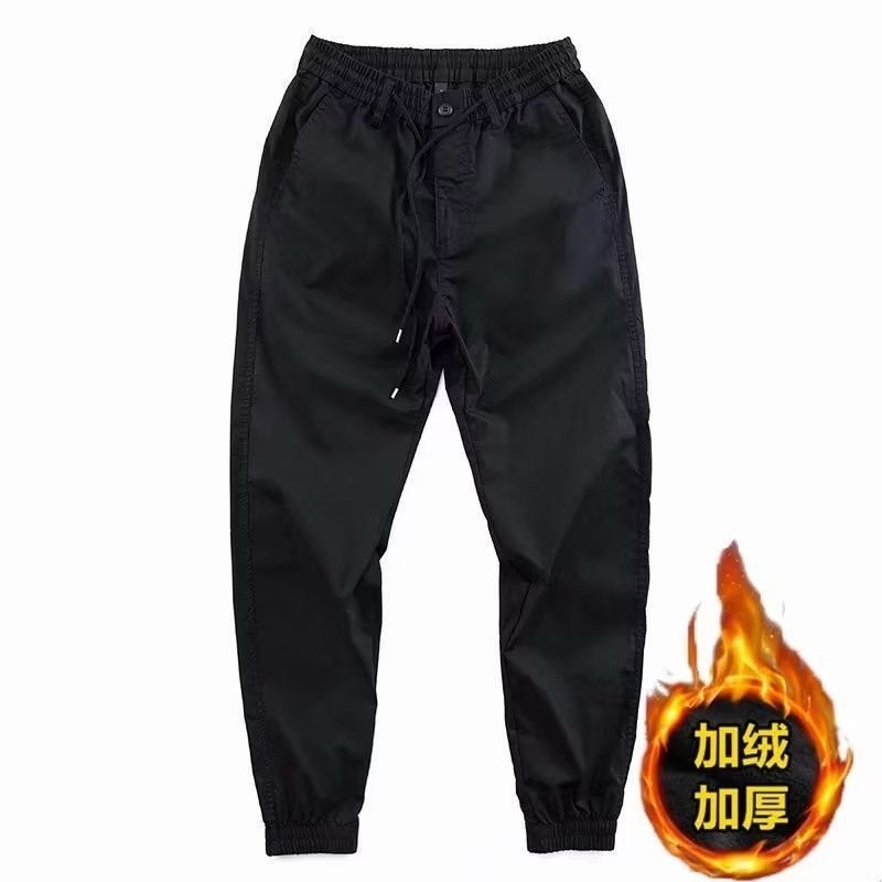 2023 Workwear Pants Fleece-Lined Welders Work Anti-Scald Wear-Resistant Trousers Loose Workwear Labor Protection Pants - Image 1