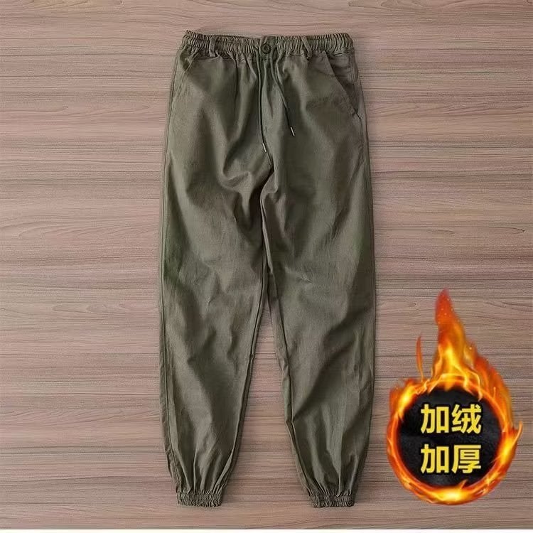 2023 Workwear Pants Fleece-Lined Welders Work Anti-Scald Wear-Resistant Trousers Loose Workwear Labor Protection Pants - Image 2