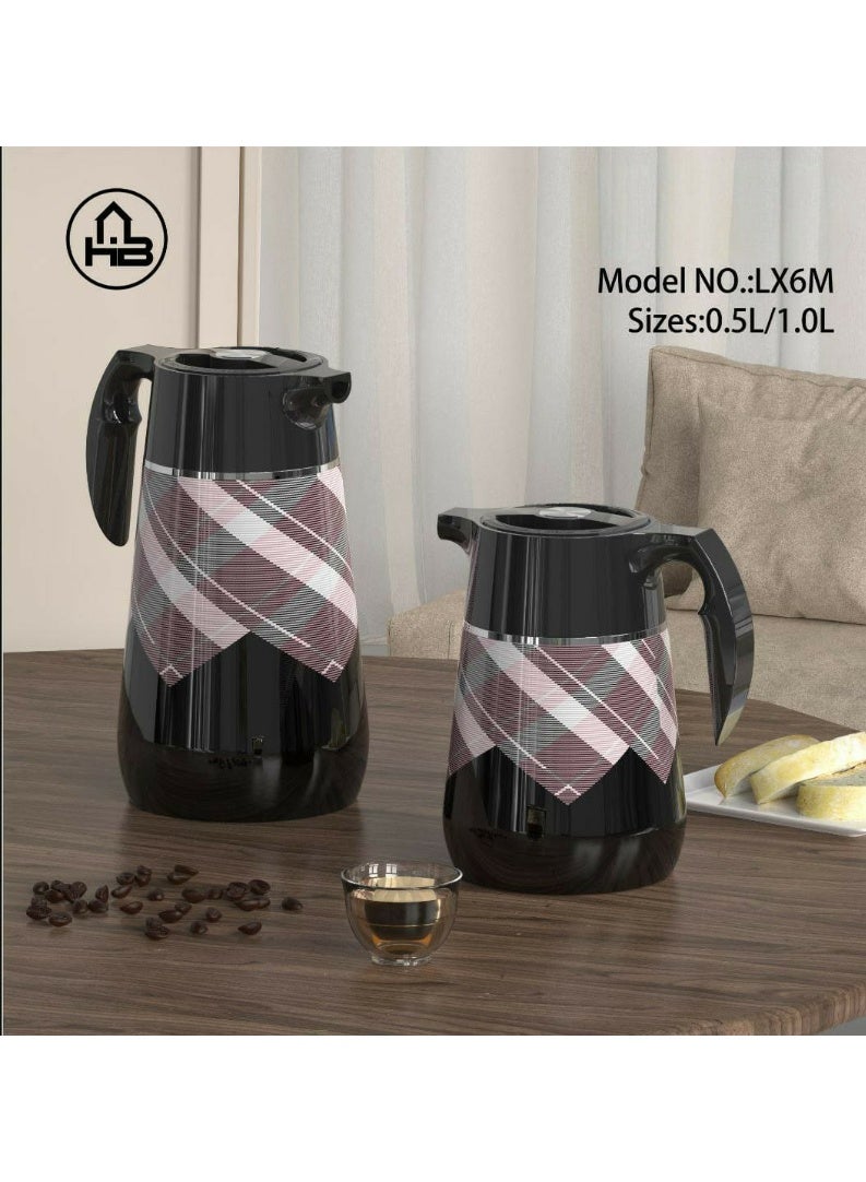 Lavin vaccum flask 0.5ML /Elegant Thermos/Glass Inside/Hot&Cold/HB