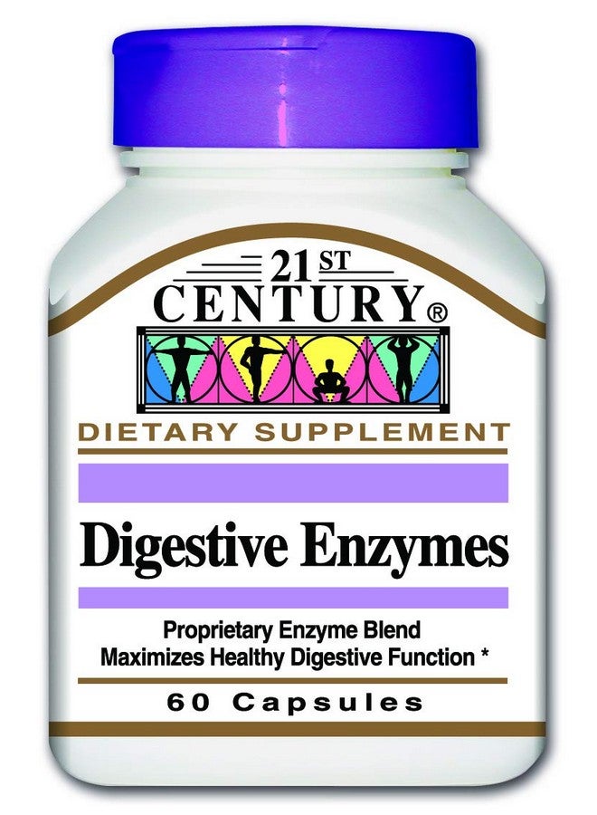21st Century Digestive Enzymes Capsules, 60 Count (Pack of 2) - Image 1