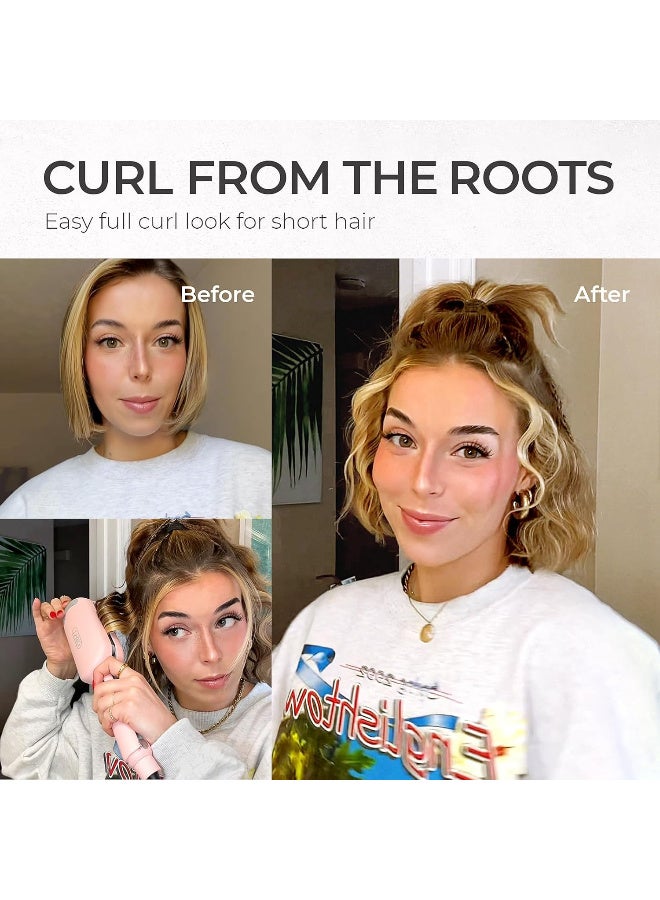 تايمو مكواة تمويج الشعر ديب ويف مع أسطوانة سيراميك للنساء معززة ومضادة للحروق وسريعة وسهلة الاستخدام بـ 9 درجات حرارة مع شاشة ال اي دي وجهد مزدوج من تايمو - Image 3