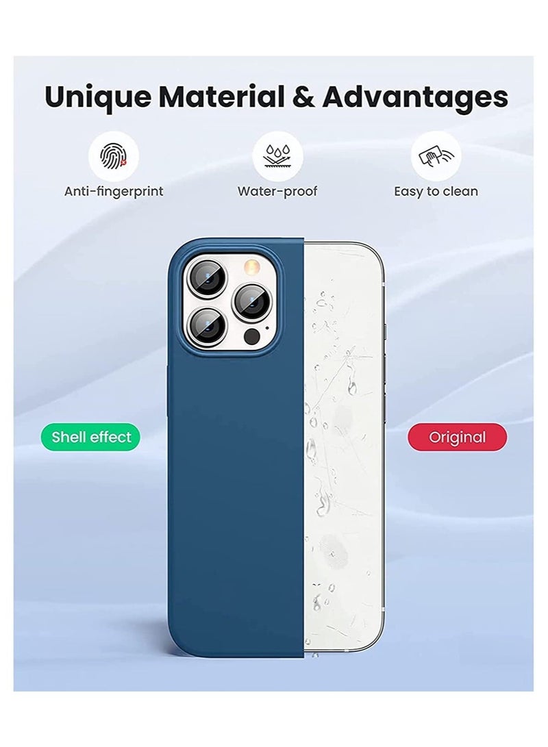 MUNTAQI Silicone Protective Case Compatible with iPhone 14 Pro Max Soft Liquid Gel Rubber Cover Shockproof Bumper Anti-Scratch Anti-Fingerprint Anti-Drop Slim Cover for iPhone (for iPhone 14 Pro Max) - Image 4