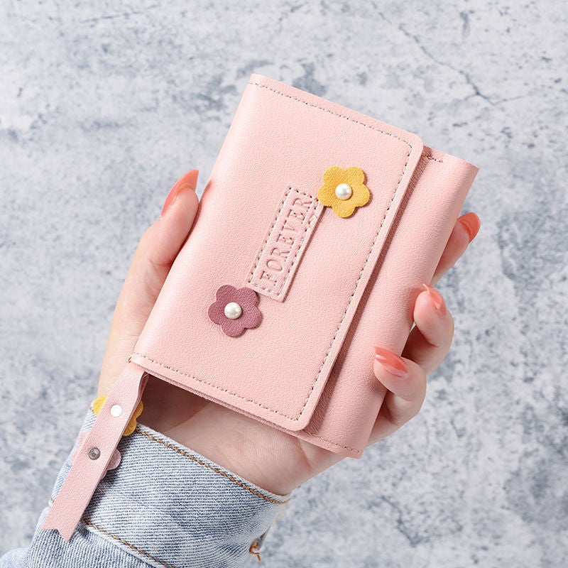 Multifunctional Solid Color PU Leather Wallet, RFID Blocking Design Portable Daily Storage Purse for Cards Cash Coin Business Use - Image 1