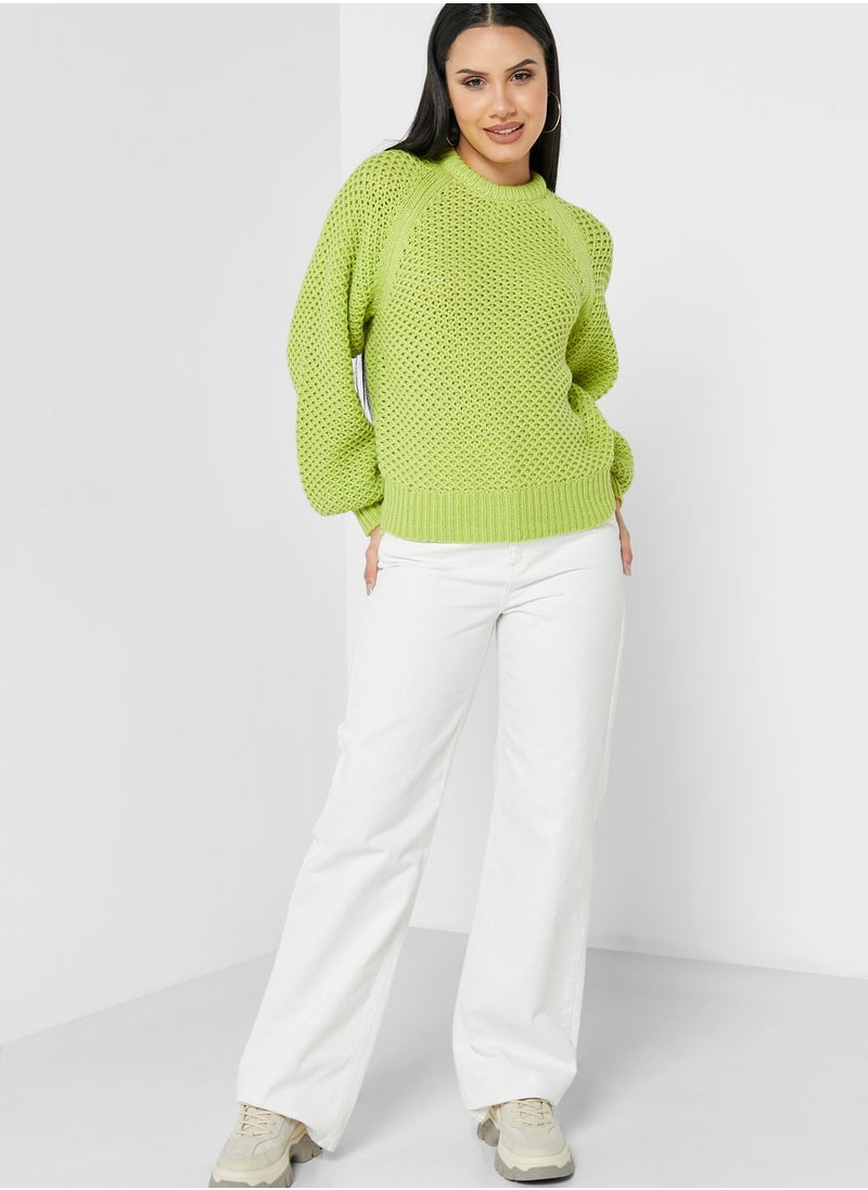 VERO MODA - Crew Neck Knitted Sweater - Image 1