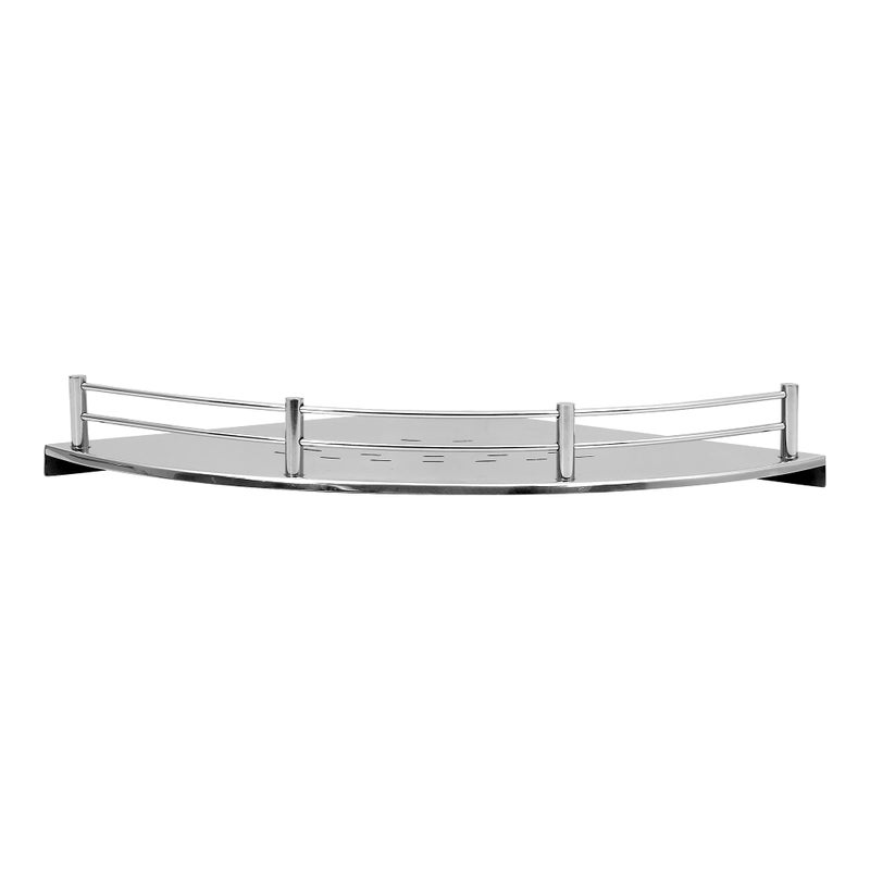 BOSCO Stainless Steel Shelf for Living Room Corner Shelf Decorative Rack Shelf Organizer | Storage Shelf for Living Room & Bedroom Display Rack for Storage (Size 9 inches) - Image 4
