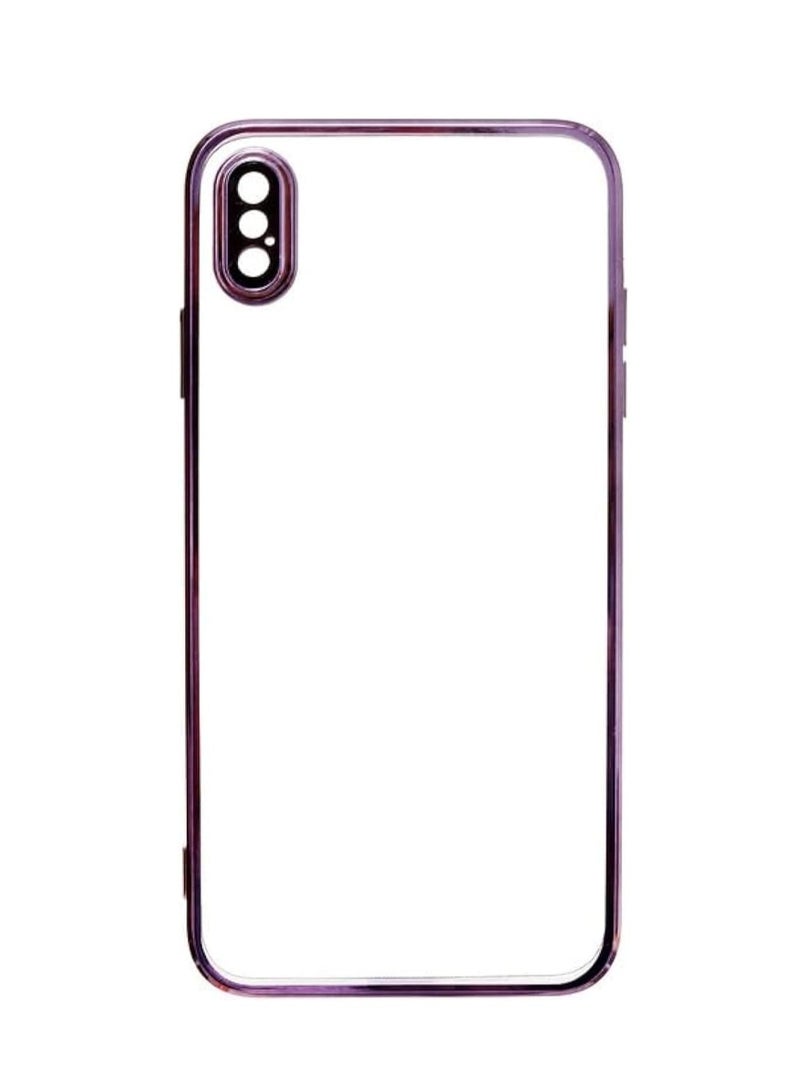 Shockproof Plastic Back Cover for Iphone Xs Max - Purple