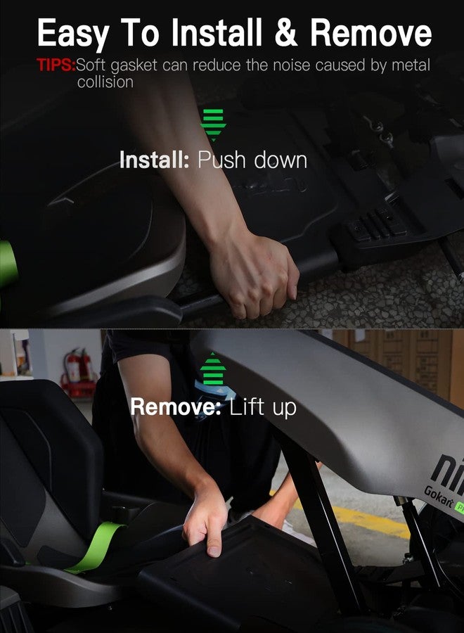 دواسة أمان Stio لعربة GoKart Pro و Kit - متوافقة مع Ninebot by Segway GoKart PRO - إطار من الفولاذ المقاوم للصدأ - قطع غيار وملحقات - Image 4