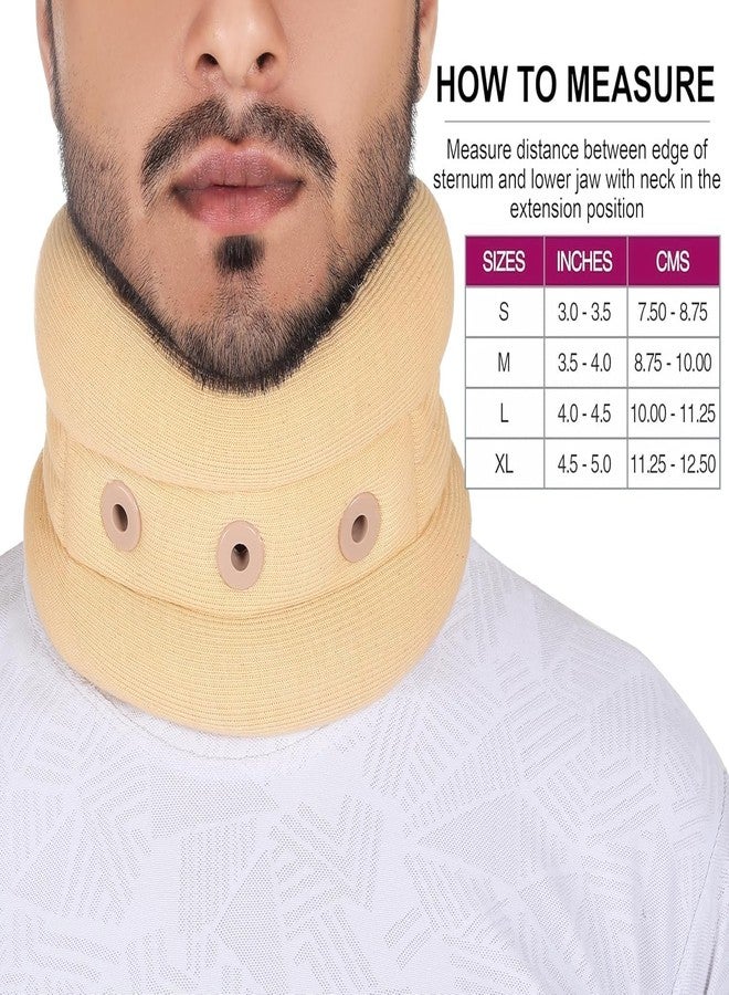 MEDTRIX Soft Cervical Collar for Neck Pain & Support Beige (XL) - Image 4