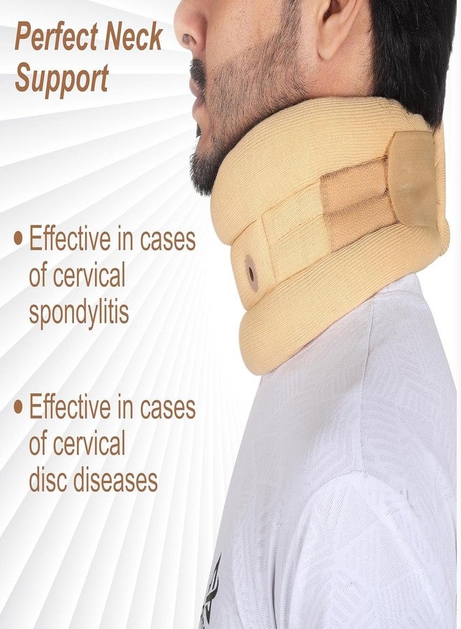 MEDTRIX Soft Cervical Collar for Neck Pain & Support Beige (XL) - Image 2