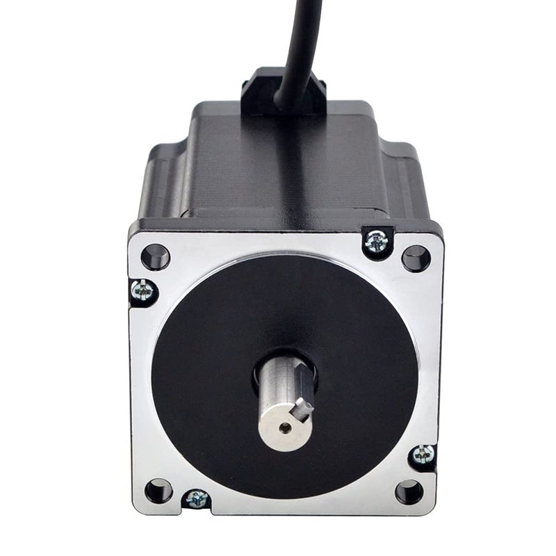 STEPPERONLINE Nema 34 Stepper Motor 8.5Nm(1203.94oz.in) 6.0A 14mm Key-Way Shaft with 1m Cable - Image 3