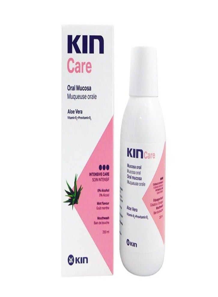 Kin Care Mouthwash Mint Flavor with Aloe Vera - alcohol free 250 ml