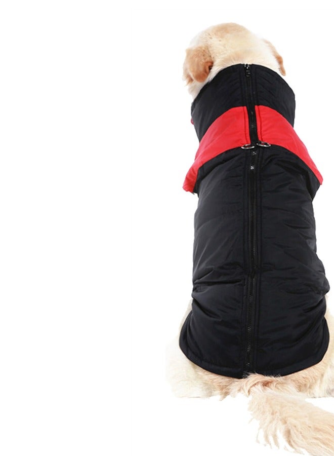 Loquat Squality Pet Padded Vest Thickened Waterproof Windproof Clothing Red - Image 1