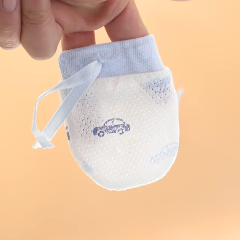 Adeimoo Cute Boys Girls Cotton No Scratch Gloves Drawstring Adjustable Mittens for Baby Infants - Image 5