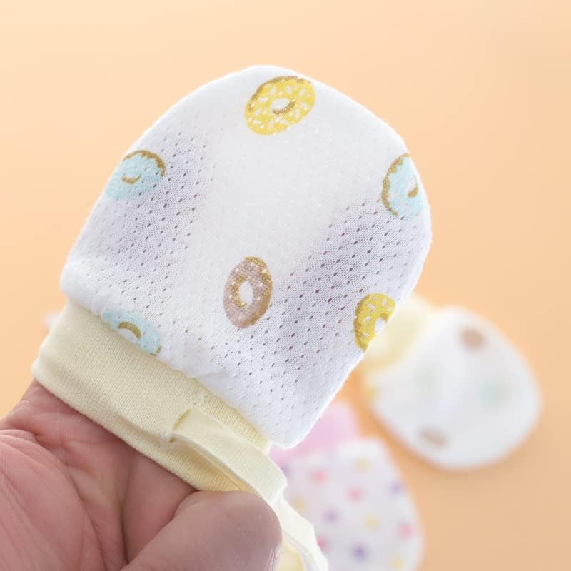 Adeimoo Cute Boys Girls Cotton No Scratch Gloves Drawstring Adjustable Mittens for Baby Infants - Image 4