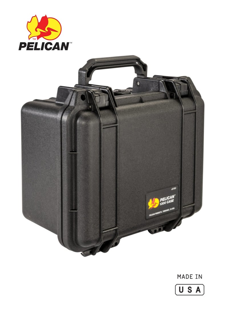 Pelican 1300 Protector Case with Foam, Black, IP67 Waterproof Hard Case - Image 2