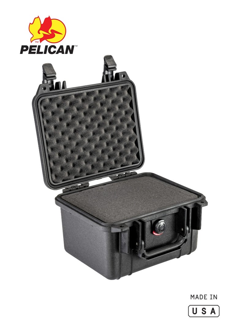 Pelican 1300 Protector Case with Foam, Black, IP67 Waterproof Hard Case - Image 1