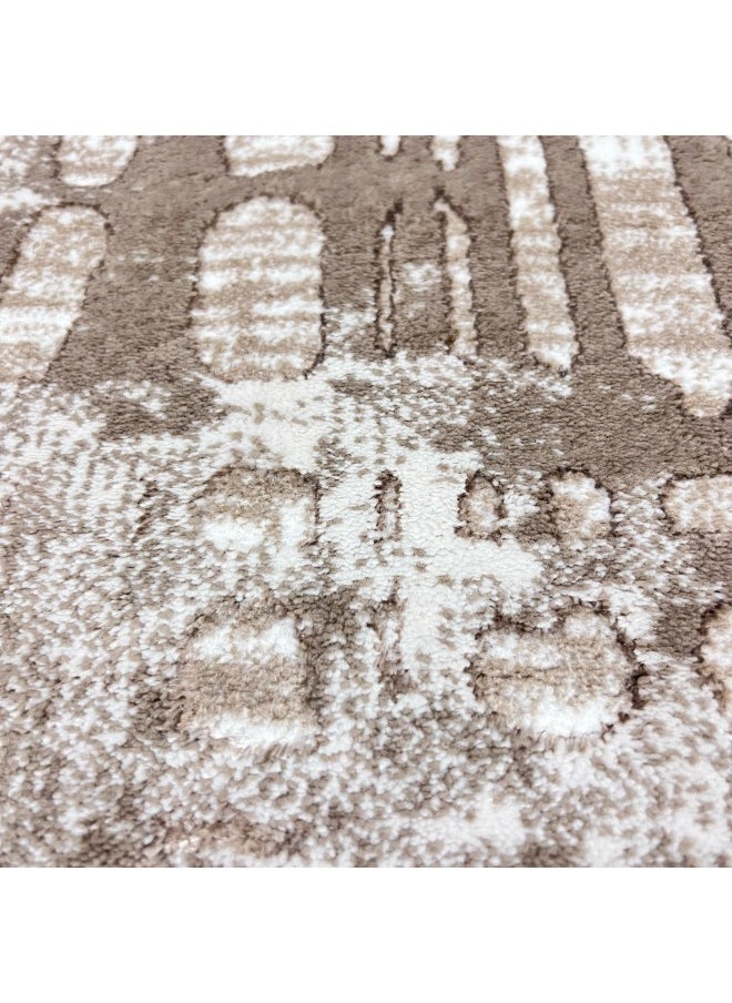 HANDPICKED FURNITURE Handpicked Furniture Abstract Beige Rug, Ultra Soft Area Carpets For Bed Room, Living Room, And Dining Room, Antislip Floor Carpets, Easy To Clean, Made In Turkey, Polypropylene, Rectangle  - Image 2