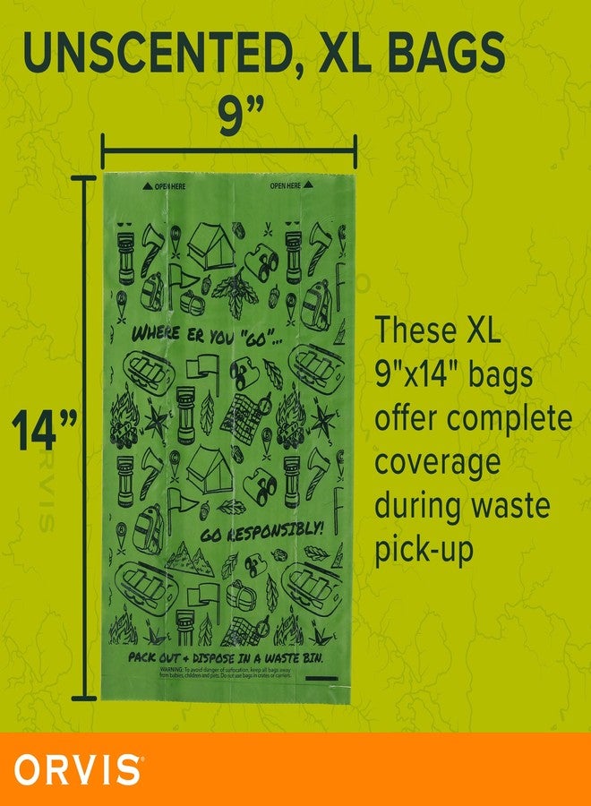 Orvis Compostable Waste Bags for Dogs, Extra Large, Unscented Green Dog Poo Bags, 8 Rolls, 120 Bags Total | Compostable Doggy Bags Made from Cornstarch, 9in x 14in - Image 5