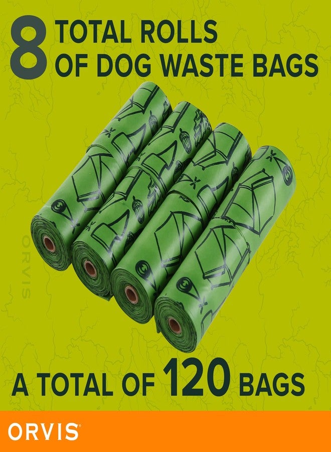 Orvis Compostable Waste Bags for Dogs, Extra Large, Unscented Green Dog Poo Bags, 8 Rolls, 120 Bags Total | Compostable Doggy Bags Made from Cornstarch, 9in x 14in - Image 3