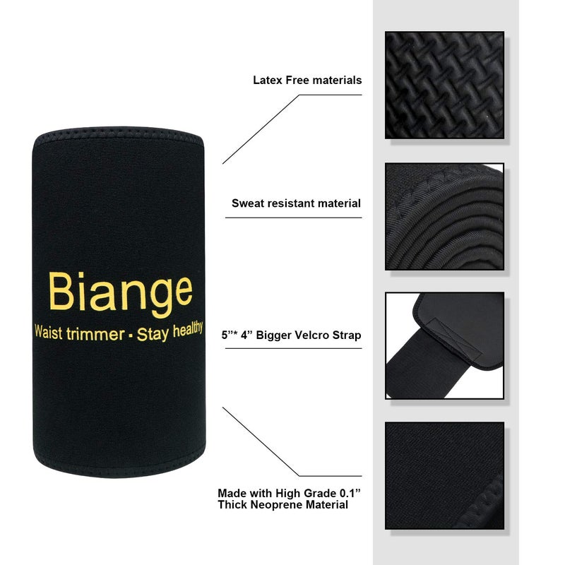 Biange حزام الخصر بيانجي للنساء والرجال حزام العرق مشد الخصر حزام البطن لف المعدة - Image 3