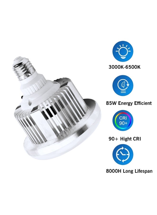 Kiboule 85W Light Bulb Professional Photography Remote Control Softbox Light Bulb in E27 Socket, Adjustable Color Temperature 3000k to 6500k Lighting Photo Studio Lamp Dimmable Tricolor LED Bulbs - Image 4