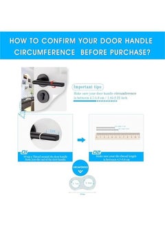 MOXO Door Handle Stopper Wall Protector Clear Rubber Door Stopper PVC Door Handle Guard Door Handle Bumper for Cabinet Furniture Home Office(Transparent 10 Pack)  - Image 2